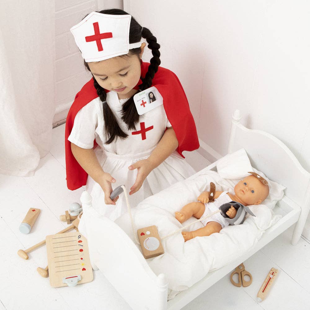 Make Me Iconic Wooden Pretend Play Doctors Kit - play view