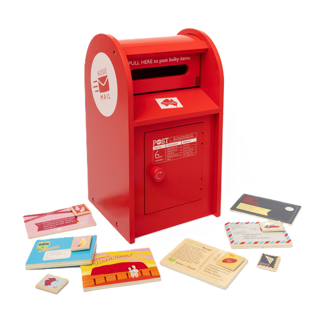Make Me Iconic Wooden Mail Box Toy - Product View