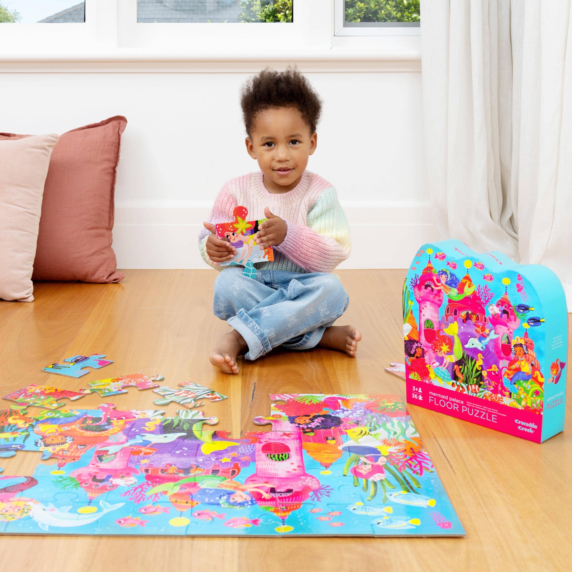 Classic Floor Puzzle 36 pc - Mermaid Palace