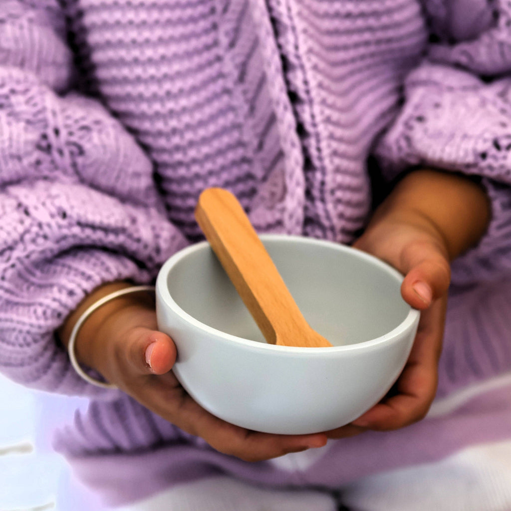 Wooden doll accessories from Make Me Iconic, bowl for pretend play